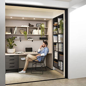 Espace Télétravail sur mesure - Aménagement intérieur Oxia Cuisine Brive-la-Gaillarde